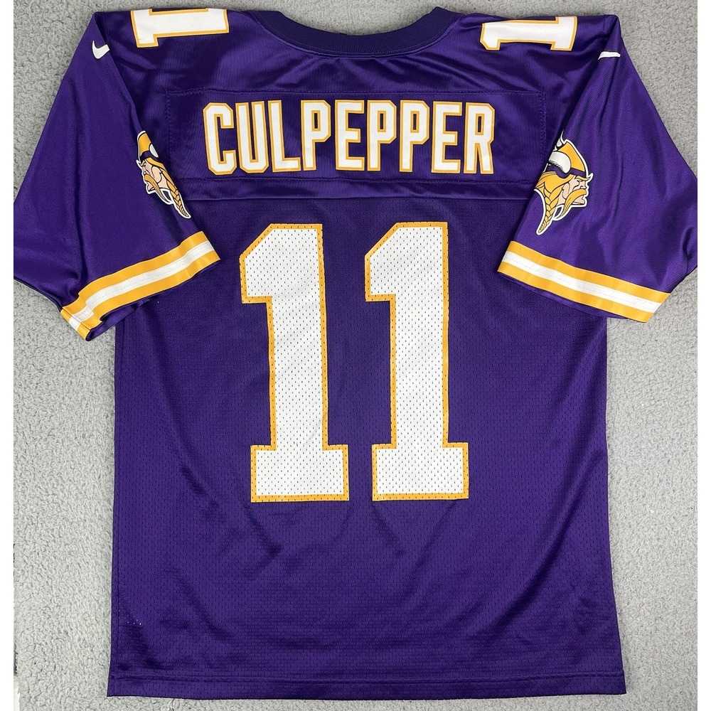 Daunte Culpepper Minnesota Vikings #11 Nike Team Purple NFL Football Jersey Sz M